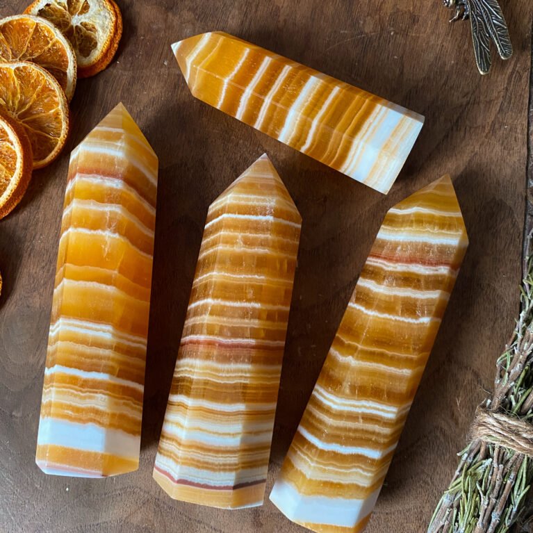Orange Calcite Tower