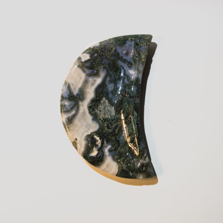 Moss Agate Moon Bowl (F)