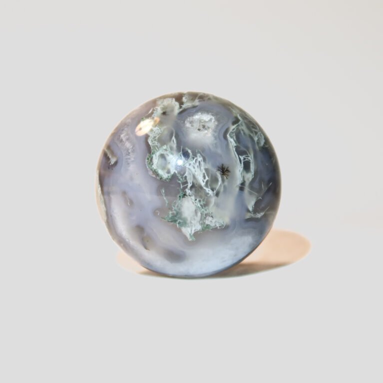 moss agate sphere