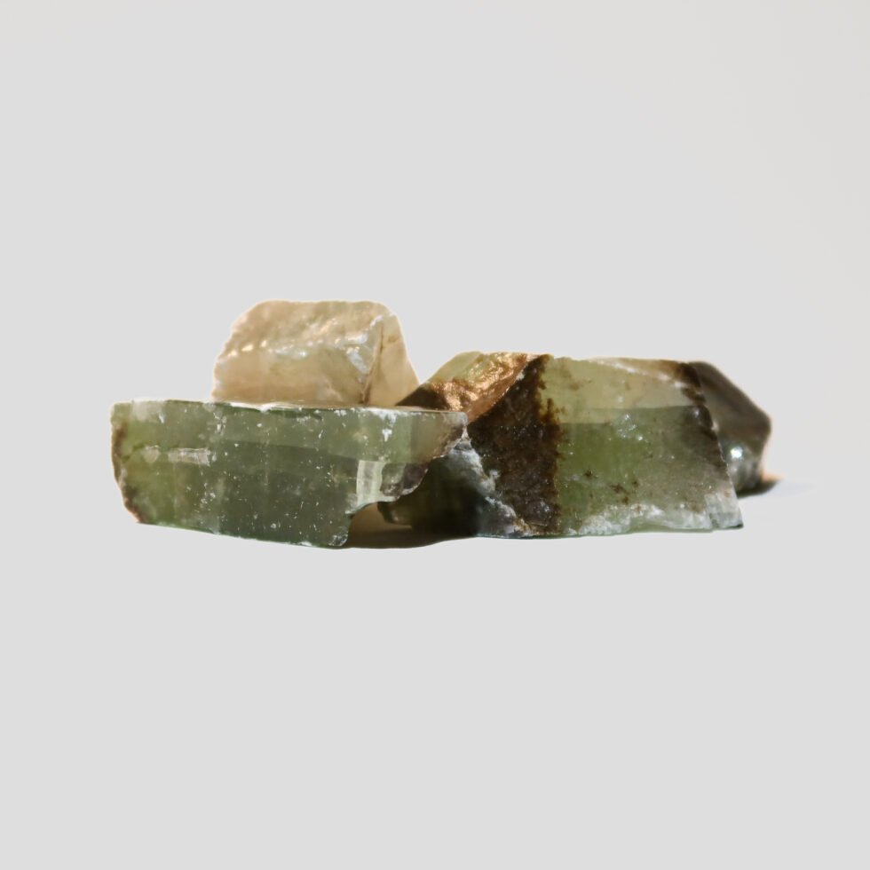 raw green calcite