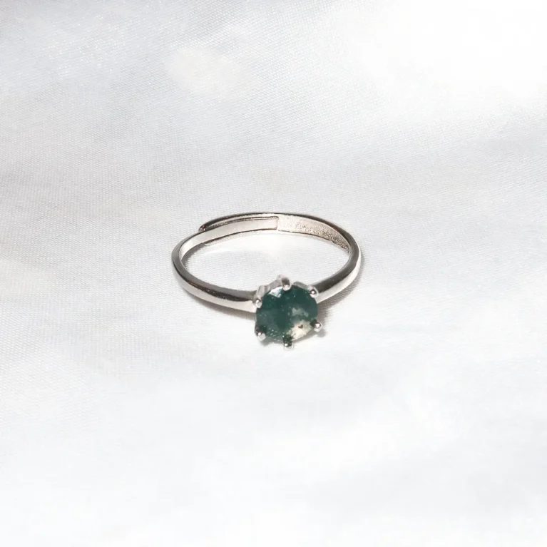 Moss Agate Ring