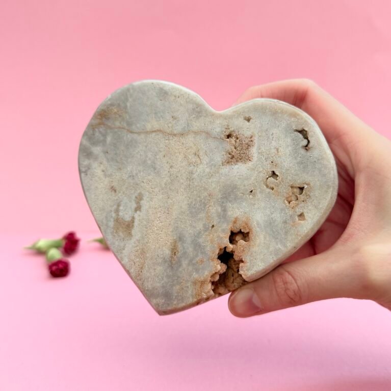 Pink Amethyst Heart B