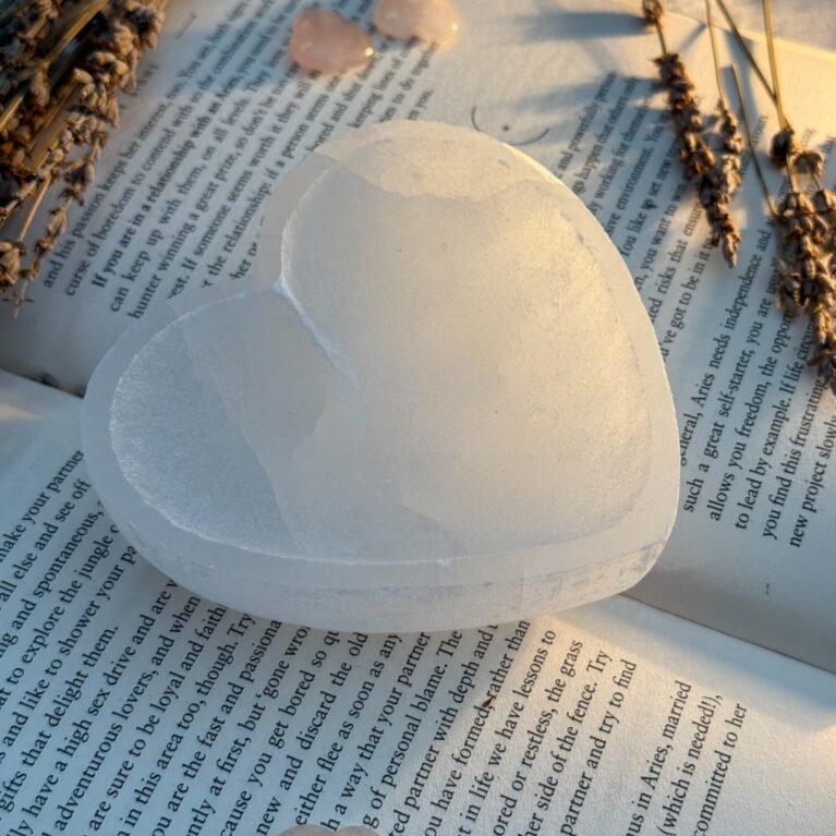 Selenite Heart Bowl