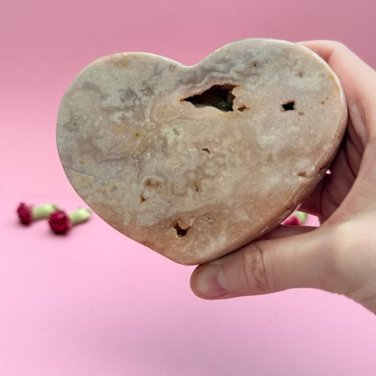 Pink Amethyst Heart A