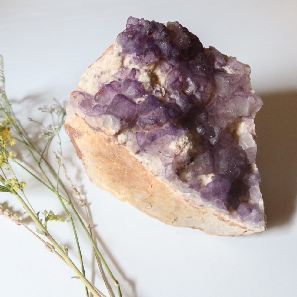 purple fluorite specimen