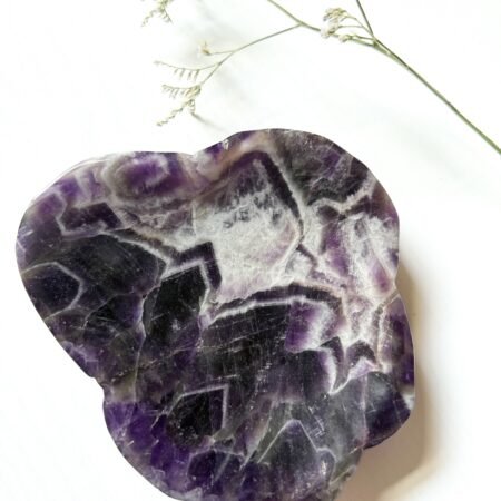 Chevron Amethyst Trinket Dish