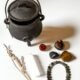 Cast Iron Cauldron Crystal Bundle