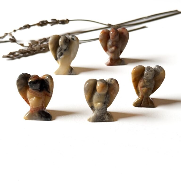 Crazy Lace Agate Mini Crystal Angel