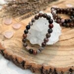 Beaded Bracelet Petrified Wood