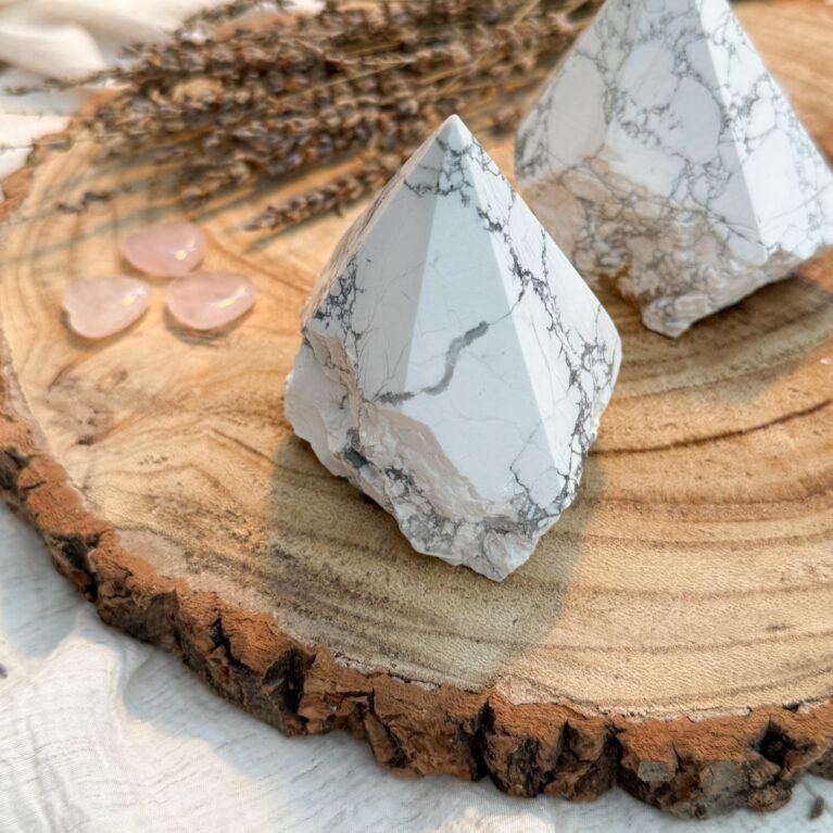Howlite Half Polished Point