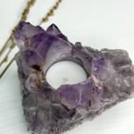 Amethyst Tea Light Candle Holder B