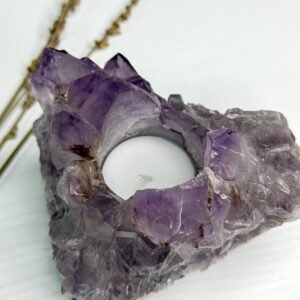Amethyst Tea Light Candle Holder B