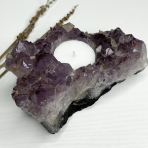 Amethyst Tea Light Candle Holder C
