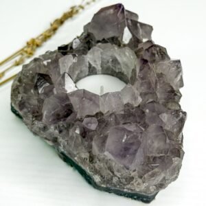 Amethyst Tea Light Candle Holder A