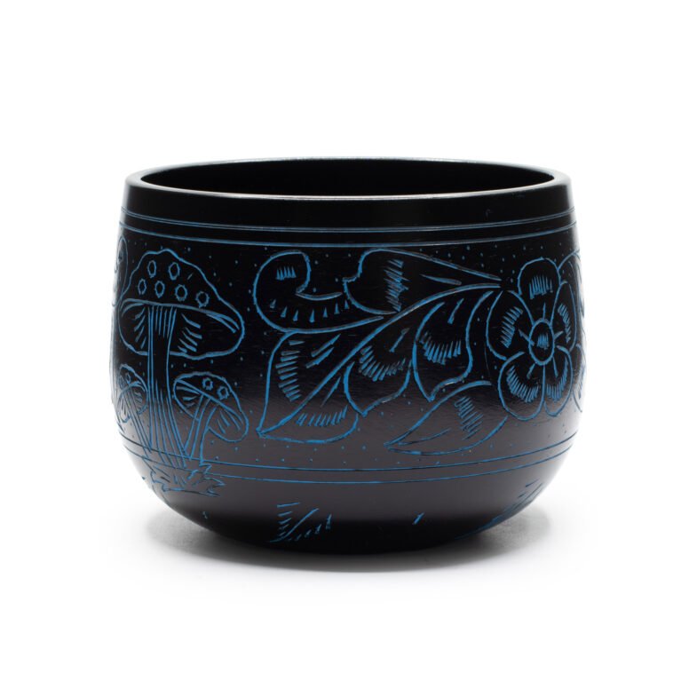 Cauldron Singing Bowl - Magic Mushroom - Blue