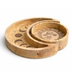 Moon Shaped Round Tray