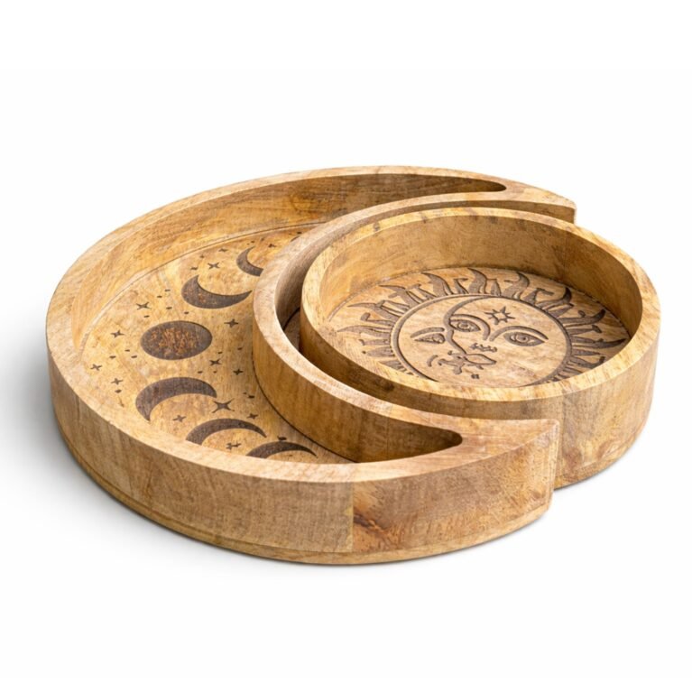 Moon Shaped Round Tray